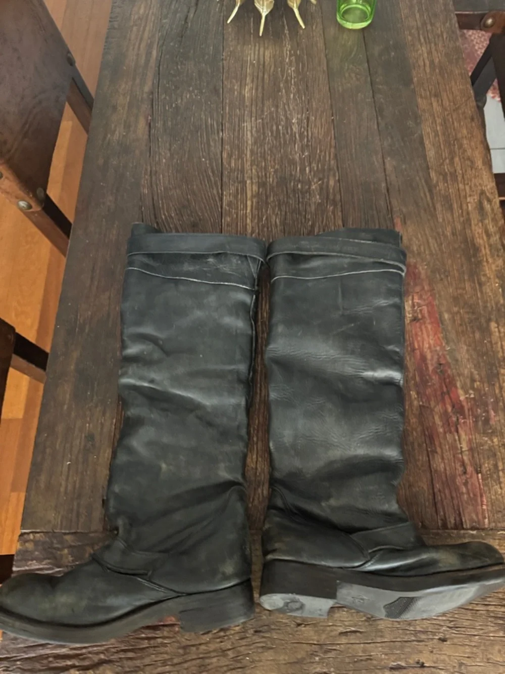 Jeffrey Campbell Wishlist black leather boots
